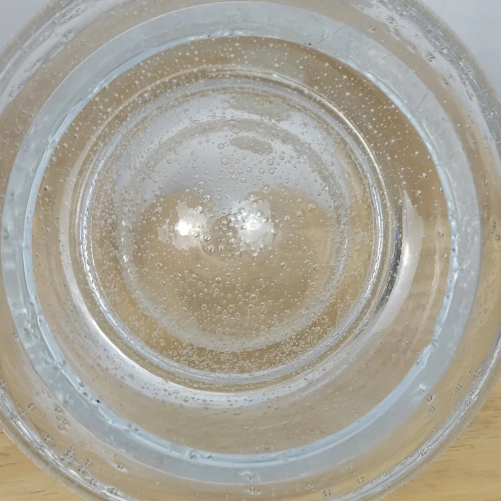 Crystal Clear Polish Mouth Blown Bubble Glass Votive Candle Holder 4